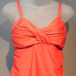 Antonio Melani Tankini Top Swimwear Red Glow Small